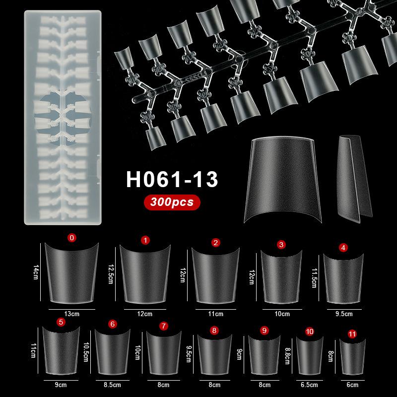 

Nail Plate Super Short Half Stick C-Arc Short Ladder Short Circle Ultra Thin Non-Trace And Non-Abrasive Nail Patch Fake Nail A2