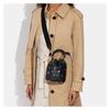 Coach Handbag Dempsey 15 Classic Old Flower All-over Snowflake Print Drawstring Closure Spelled Cow Leather Bucket Bag Hand-held Shoulder Crossbody