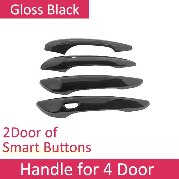 For Mazda CX-60 CX60 CX 60 KH ~2024 Car Smart Door Handle Cover Trim Set Gloss Black Carbon Fiber Chrome Exterior Accessorie