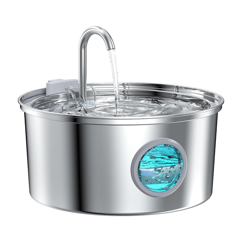 3.2L Pet Water Fountain with Stainless Steel Faucet and Automatic Filtration