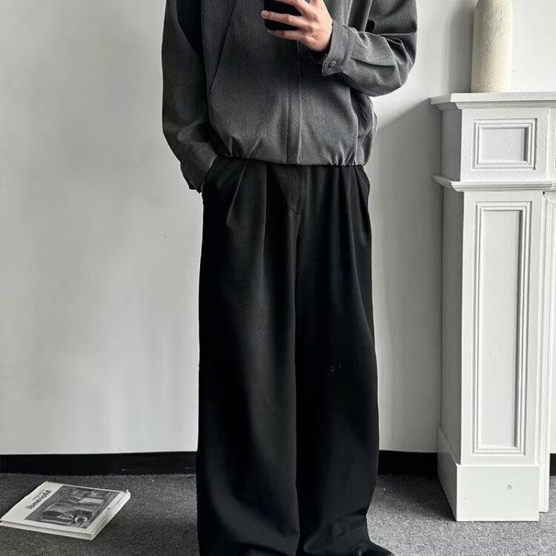 Herren Retro Japanische Yamamoto-Stil Jacke: Vintage, Used-Look, Lässiger Reversmantel für Frühling und Herbst.