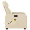 Massage Relax Chair Cream Colored Fabric