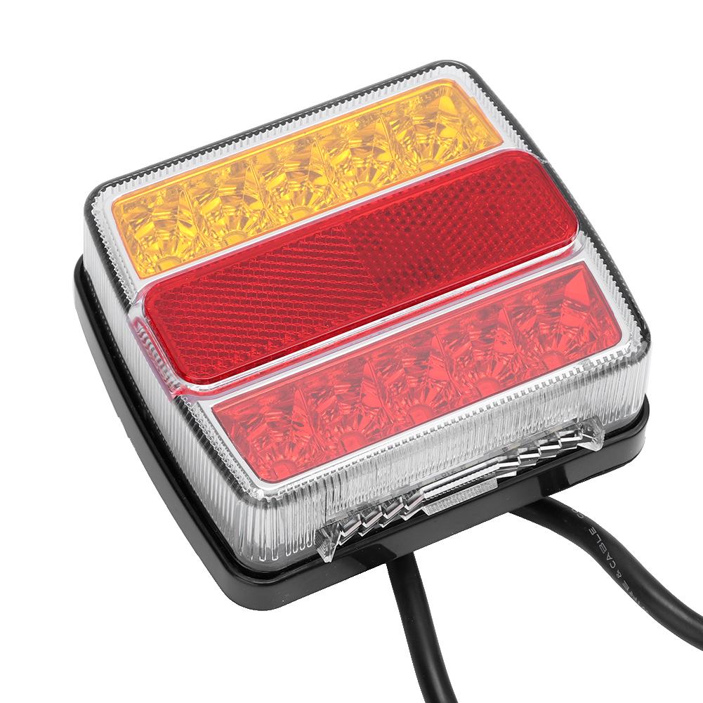 LED Taillight Rear Lamp Red Yellow Turn Signal Light Safety Warning for Trailer Truck