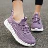 Spring Walking Shoes Female Ultra-light Soft Bottom Non-slip Comfortable Middle-aged Casual Fly Weaving Sports Women's Shoes