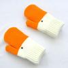 New Winter Thickened Plush Warm Gloves For Men Women Patchwork Handmade Mischief Knitted Mittens Outdoor Cycling Skiing Gloves
