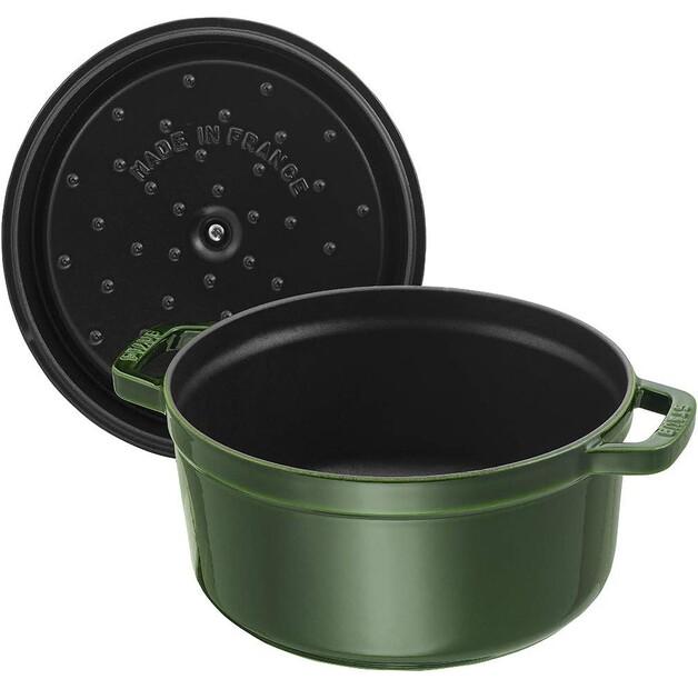 Cocotte Zwilling Staub, Round, 24 Cm, Basil Green, 3.8 L (40509-356-0)