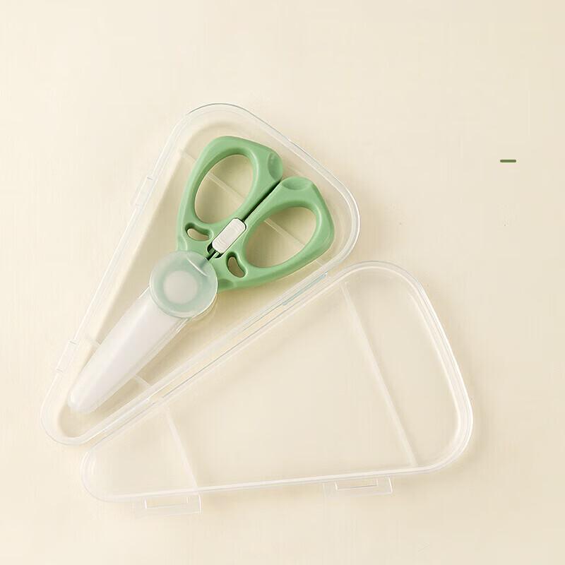 ZISIZ Panda Ceramic Baby Food Scissors with Storage Case (2-Pack)