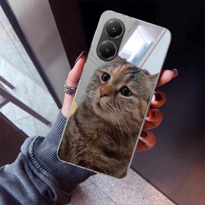 Pet Cat Funny Memes Phone Case For Xiaomi Poco X5 X6 X7 Pro F7 Ultra M7 Redmi 15C 15 13C 13 12C 12 10 10C 10A 9 9C 9T 9A Cover P