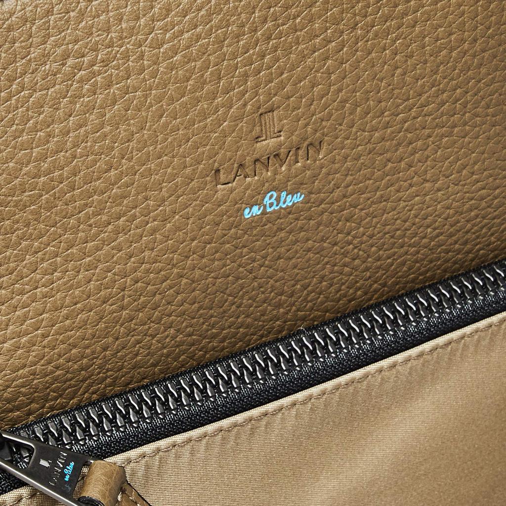 Lanvin en Bleu LVB Carlos Ein-Schulter-Tasche in Beige