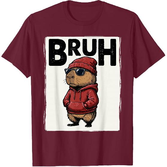 Cool Bruh Capybara Men Women Kids Teens Funny Capybara T-Shirt