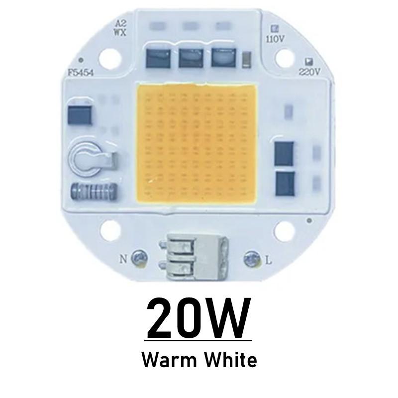 LED Chip COB Lamp 20W 30W 50W AC 220V 100V IP65 Smart IC No Need Driver DIY Flood Light Led Bulb Spotlight Outdoor Lamp Bead