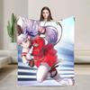 Eishin Flash Uma Musume Pretty Derby Waifu Festive Spotlight Beauty Warm Flannel Throw Blanket for Girls Plush Bedspread Cozy Bl