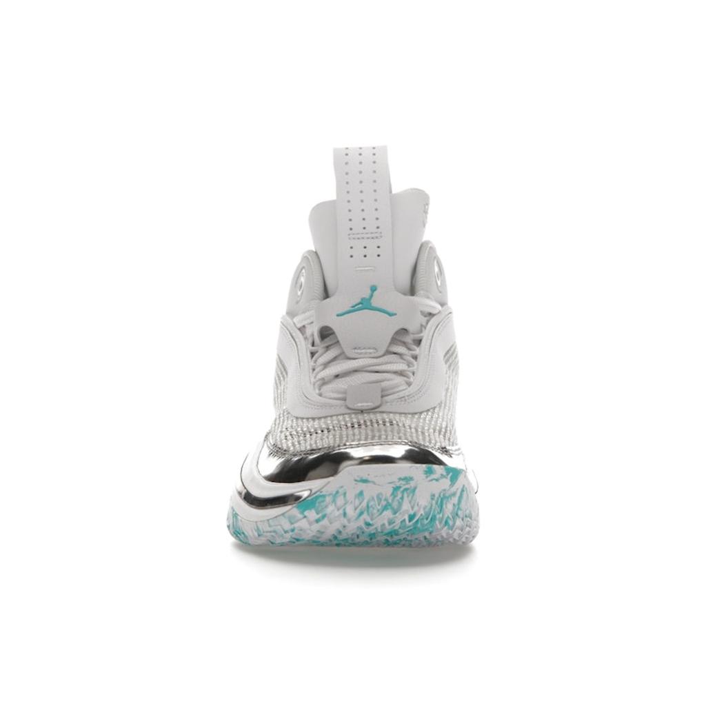 Guo Ailun x Air Jordan 36 GS Λευκό Hyper Jade Παιδικά Αθλητικά Παπούτσια Μεταλλικό-Ασημί Μαύρο DQ4461-130