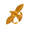 Minimalist 18K Gold Color Plated Angel Wings Peace Dove Wings Open Rings Trendy Waterproof Stainless Steel Jewelry