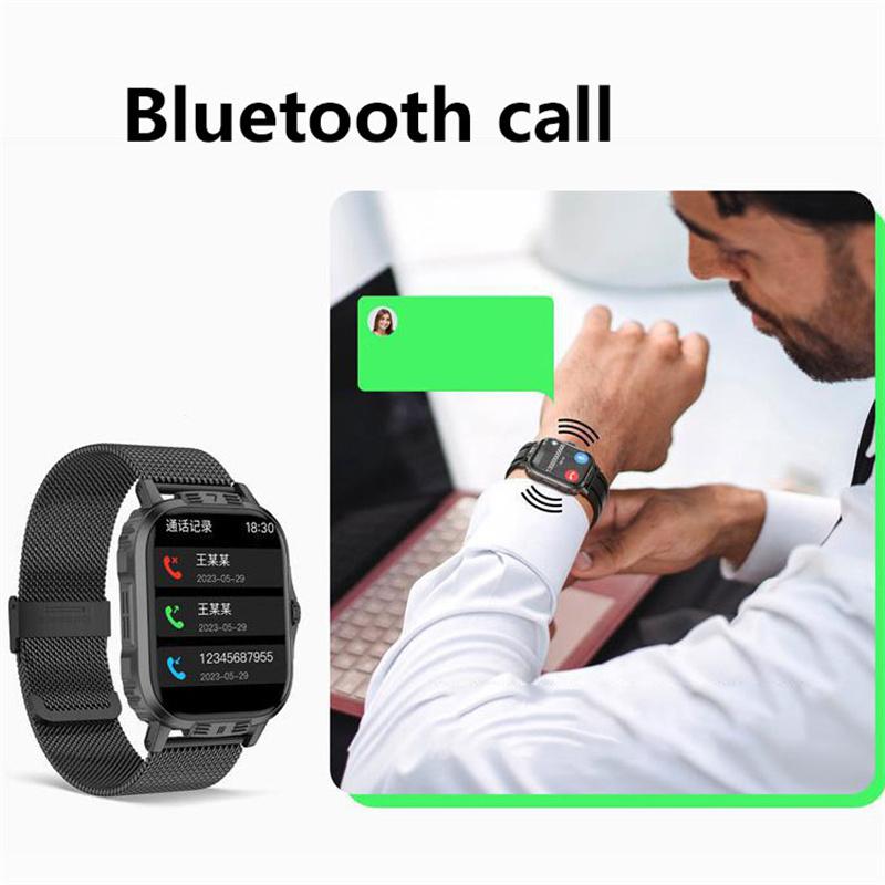 Mode Neue Multifunktionale Sport Bluetooth Uhr HD Große Bildschirmanzeige Sportarmband Spirit Island/Herzfrequenz/Blutsauerstoffmonitor/Rechner