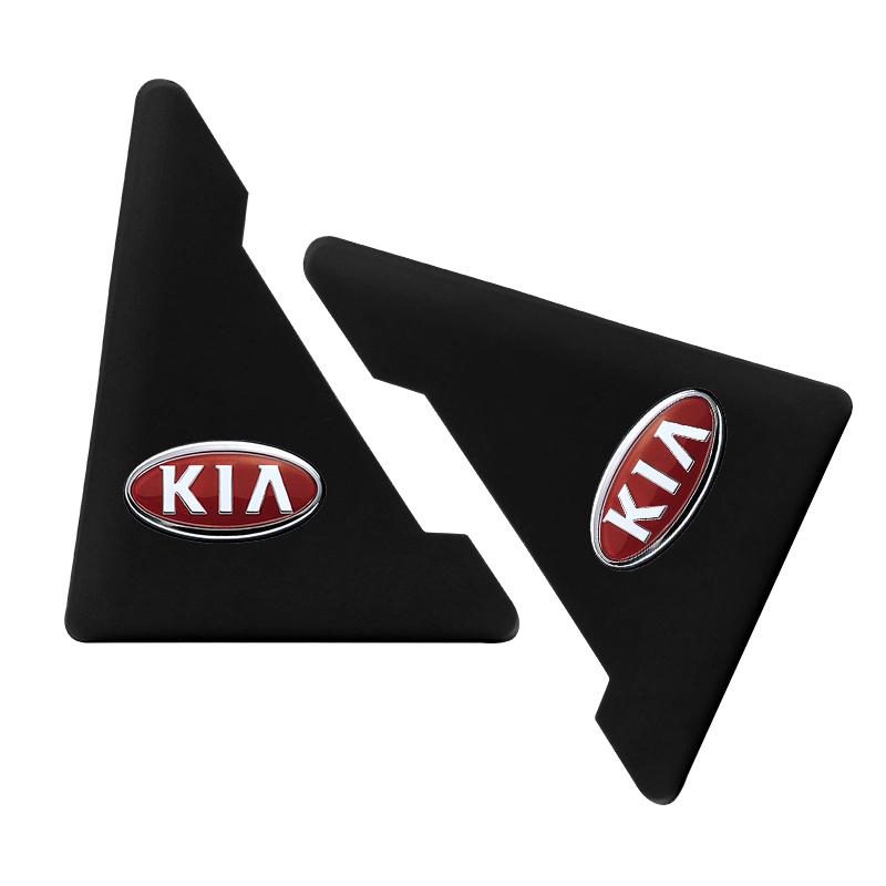 2 szt. Naklejki ochronne narożnika drzwi samochodu zapobiegające kolizjom Naklejki samochodowe do Kia Sportage Rio Picanto Ceed Soul cerato sorento
