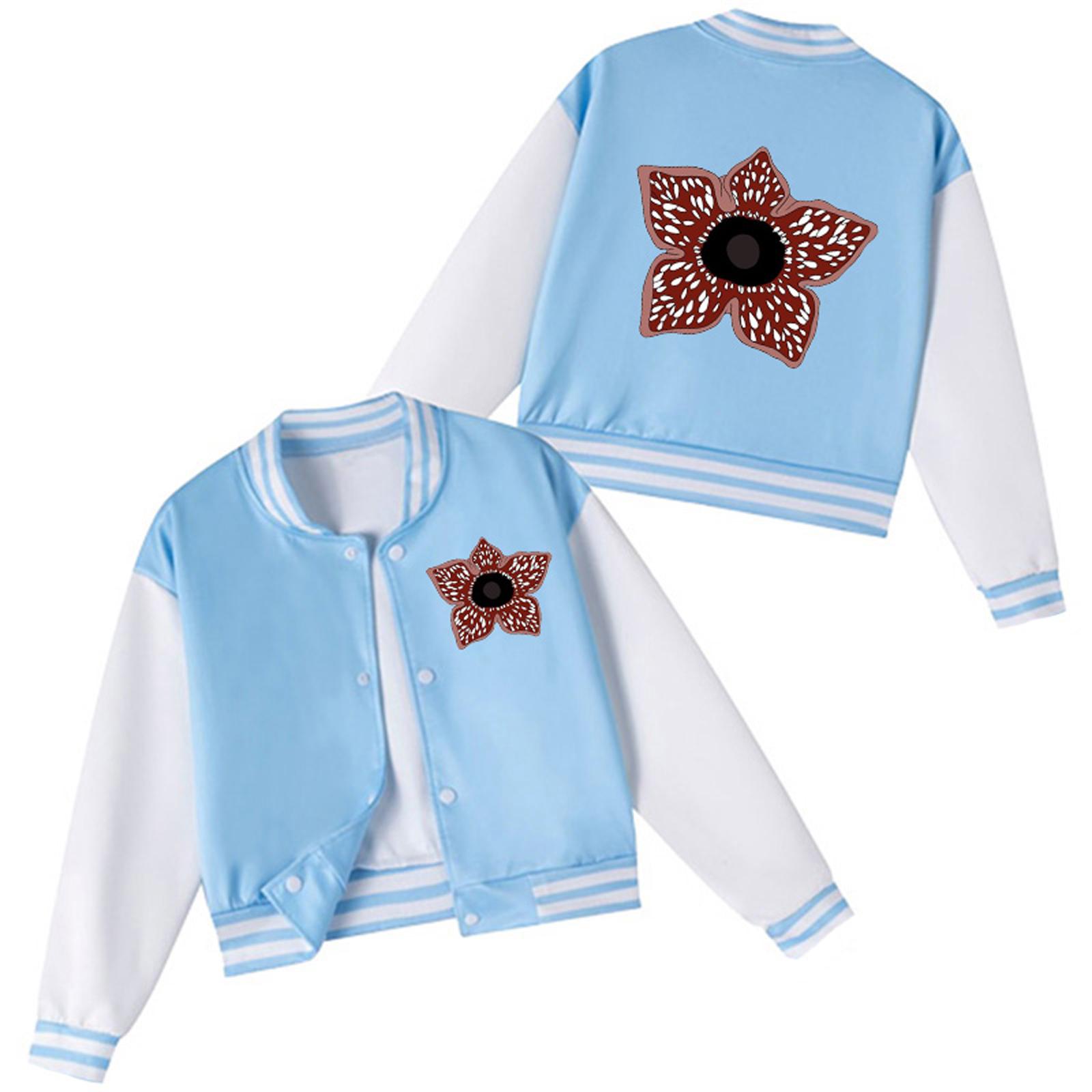 

Children s Fashion Casual Long Sleeve Hooded Witch Group Printed Jacket 160