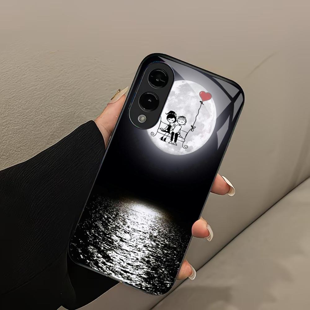 

lover Moon Mr. / Mrs Love PhoneCase Glass PhoneCase for Samsung Galaxy S26 S25 S24 S23 S22 S21 FE,Ultra,Plus Dropresistant GalaxyS25