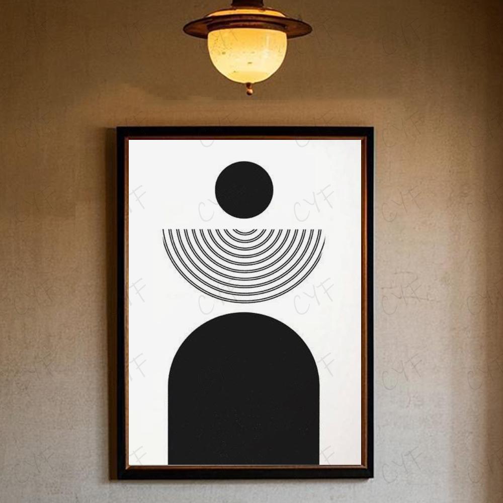 Abstract Bohemian Wall Art Poster High Quality Wall Art for Home Office Bedroom Living Room Hallway Bar Perfect Gift Idea