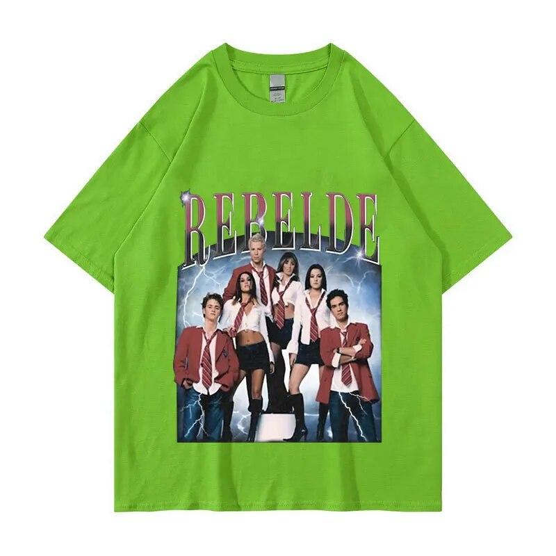 Limited Rebelde Rbd Concert Graphic T Shirts Vintage 90S Classic Mexican Tv Series T-Shirt Unisex WoUnisex Oversized TShirt Streetwear