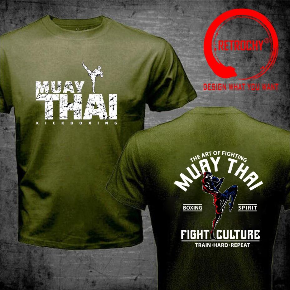 Funny Design Muay Thai Kickboxing Fighter Shirt Unisex Fashion Trendy Casual Clothing Stylish Tops Tee Shirt Leisure Tshirt Unisexs