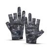 Die Xueli Sommer-Angelhandschuhe, Dreifingerlos, Dornenfest, Wasserdicht, Rutschfest, Abriebfest, Sonnenschutz.