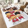 Slam Dunk Basketball Heroes Square Rugs Are a Great Choice for Living Rooms, Bedrooms, Home Décor, and As Gifts.