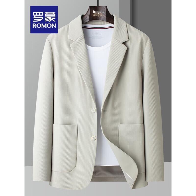 ROMON Men's Business Casual Stretch Suit Jacket