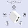 PD 120W Mobile Charger: 5V/2.4A Multi-port Adapter with PD and 3 USB for EU, US, and UK