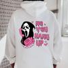 New Halloween, Hooded Sweater with Back Print, Long-sleeved Loose Casual Top and Shirt.