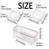Clear Plastic Press On Nail Storage Box with Lid 12/14 Mini Box Nail Display Box Large Capacity Sealed Bracelet Storage Cases