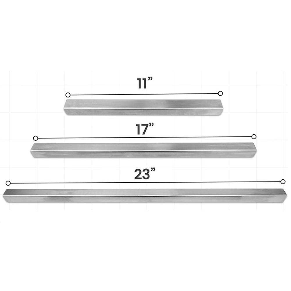 Stainless Steel Drawer Cover Sleeve Type Protection Strip for Kitchen Cabinets Doors and For Drawers Two Piece Set