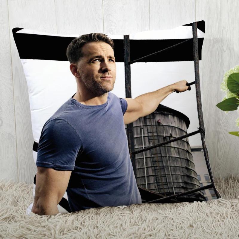 High Quality Custom Decorative Pillowcase Ryan Reynolds Square Zippered Pillow Cover 35x35cm 45x45cm