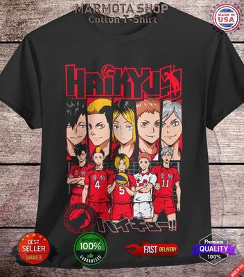 Nekoma Haikyuu Tetsuro Kuroo Kenma Kozume Maglietta Anime T-Shirt Pallavolo Jap