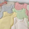 Summer Baby Solid Vest Girls Cute Candy Color Tops Children Cotton Sleeveless T-Shirts Toddler Tee Kids Clothes