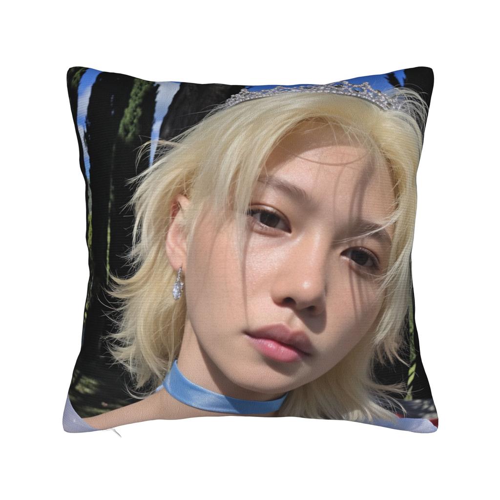 Korean Boy Felix Pillow Case Vintage Pillow Cover Comfy Pillowcases For Chair Sofa Home Decor