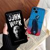 1pc Classic J-john Movie W-wick Phone Case For Iphone 17 Air 16 15 14 13 12 11 Pro Max 16 15 14 Plus TPU Soft Case