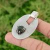 Daughters Day Deal Aquamarine Rough Stone Pendant Jewelry 925 Sterling Silver