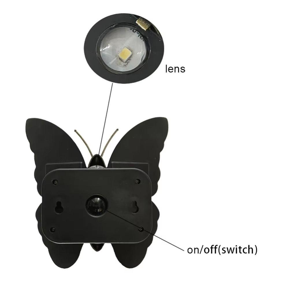 Butterfly Shaped Butterfly Solar Wall Light Motion Sensor Solar Powered Solar Powered Wall Light Decorative Lighting