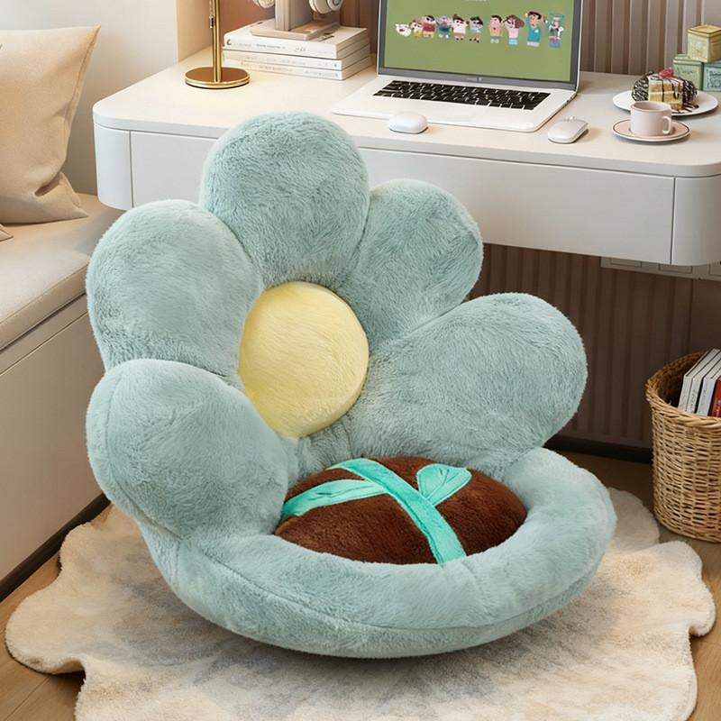 Flower Petal Seat Cushion Plush Car Pillow With Pp Cotton For Home And Office Use