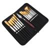 15pcs Paint Brush Set Acrylic Detailed Oil Painting Brushes with Canvas Bag for Kids Adult Drawing Arts Crafts