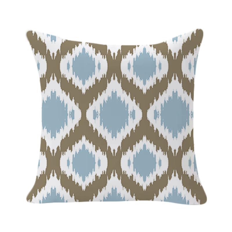 Einfacher geometrischer Druck Kissenbezug Abstraktes florales Wohnzimmer Sofa Kissenbezug