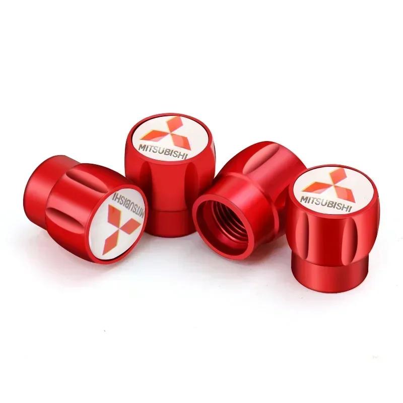 lcbk8 4PCS Car Wheel Tire Valve Stem Caps For Mitsubishi Ralliart ASX Eclipse Galant Mirage Montero EVO Xpander Auto Accessories