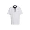 Polo Shirts Men's White Polo Collar Moderate Straight Fit HY5516