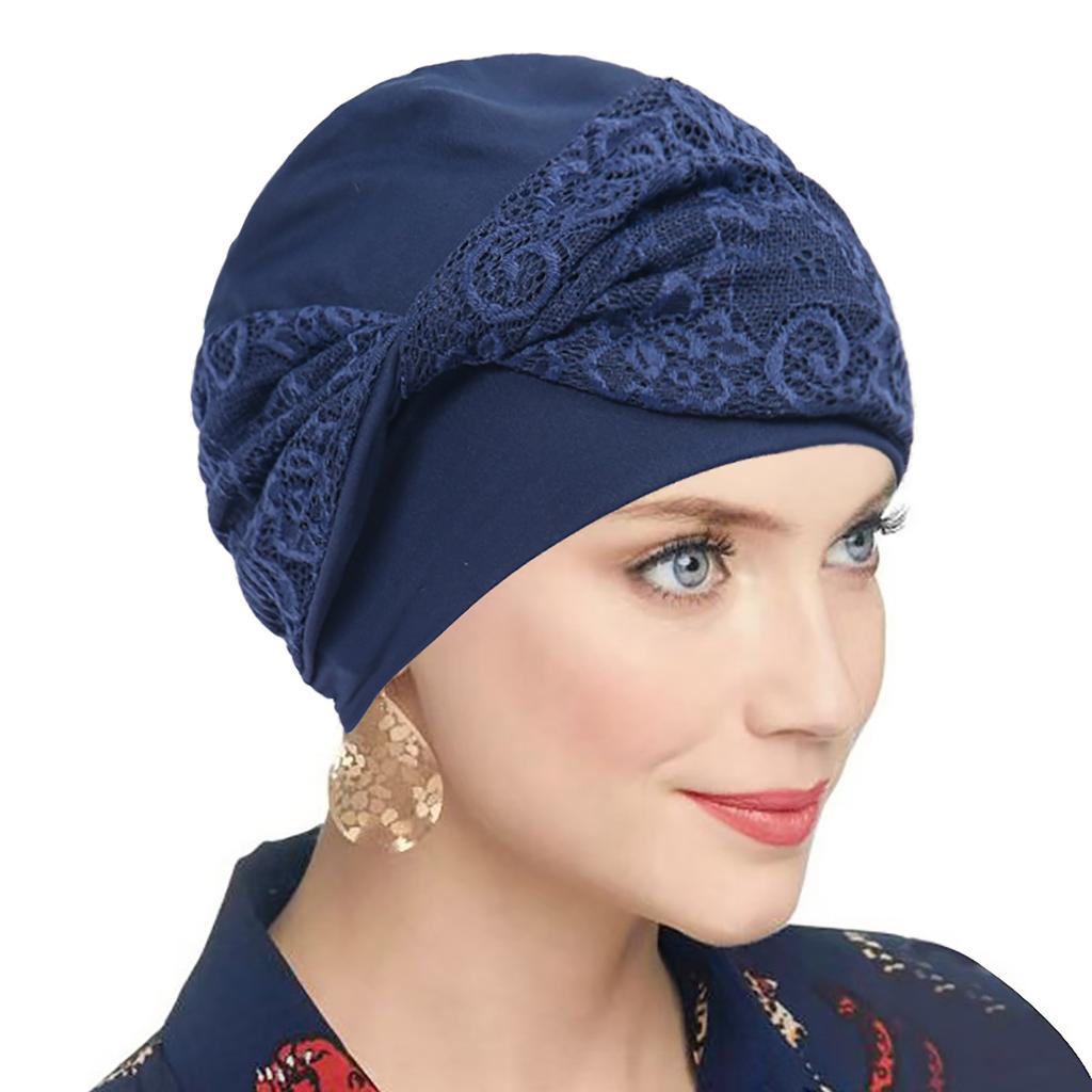 Copricapi in Pizzo per Donna Berretti Annodati con Turbanti Elasticizzati Cappello per Chemioterapia Copricapi Sciarpa Fascia per Capelli
