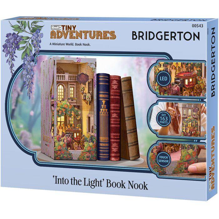 Book Nook - Kit DIY a construire Maquette 3D Serre Livre - REVELL - Tiny Adventures - Bridgerton - Dans la lumiere - LED