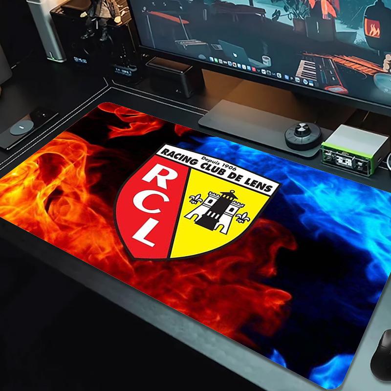 RC Lens Logo Color Mouse Pad Large Gaming Table Cushion Non-slip Laptop Tablet Big Mousepad XXL Mat Mini PC Playmat With Lock edge