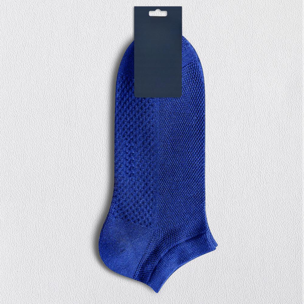Men's Spring and Summer Cotton Mesh Breathable Sweat Absorbing Sports Socks