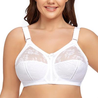 Sexy Lace Bra Women's Bra Minimizer Push Up Full Figure Wireless Large Bosom Bra Plus Size