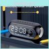 Clock Bluetooth Alarm Radio Dimmer Nap Timer With Color Night Light Bedroom For